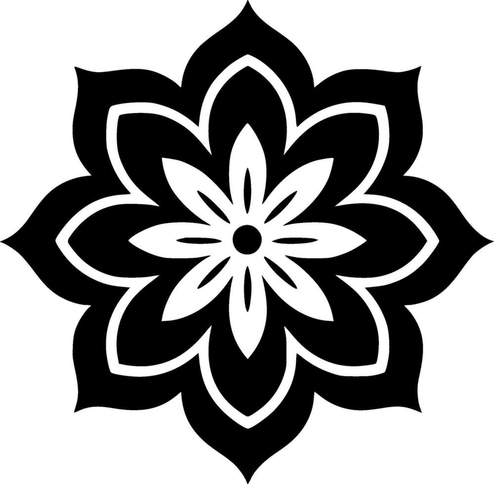 mandala - minimalista e plano logotipo - vetor ilustração