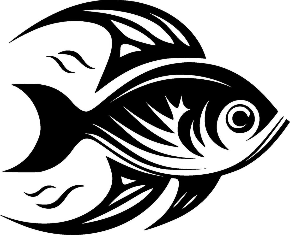 peixe - minimalista e plano logotipo - vetor ilustração