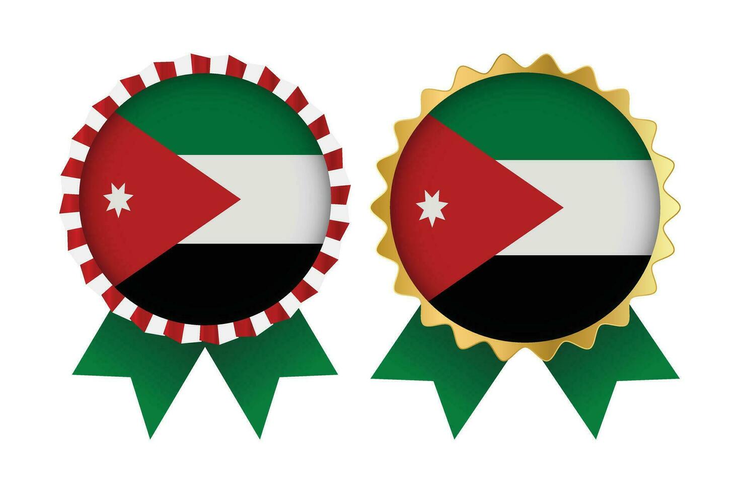 vetor medalha conjunto desenhos do Jordânia modelo