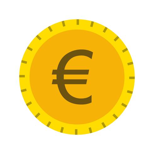Ícone do vetor de euro