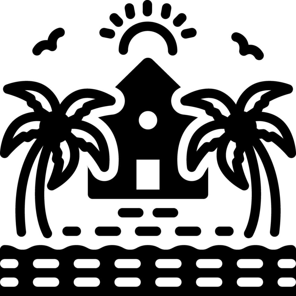 sólido ícone para Maldivas vetor