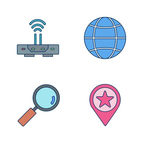 Conjunto de vetor SEO Search Engine Optimization Icons