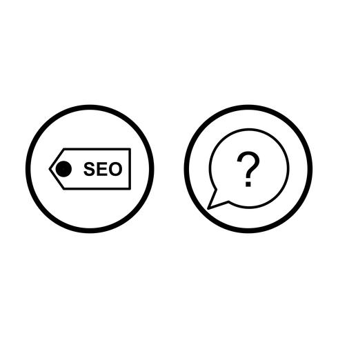 Conjunto de vetor SEO Search Engine Optimization Icons