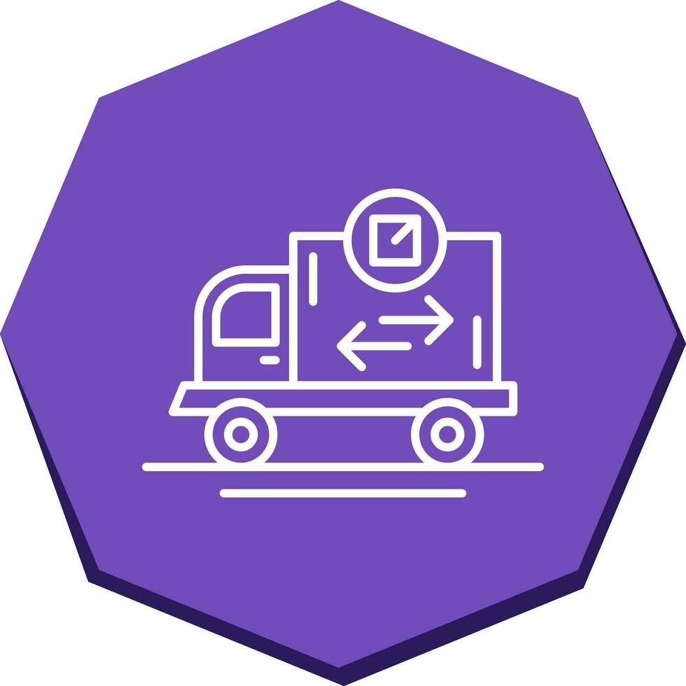 ícone de vetor de caminhão de entrega