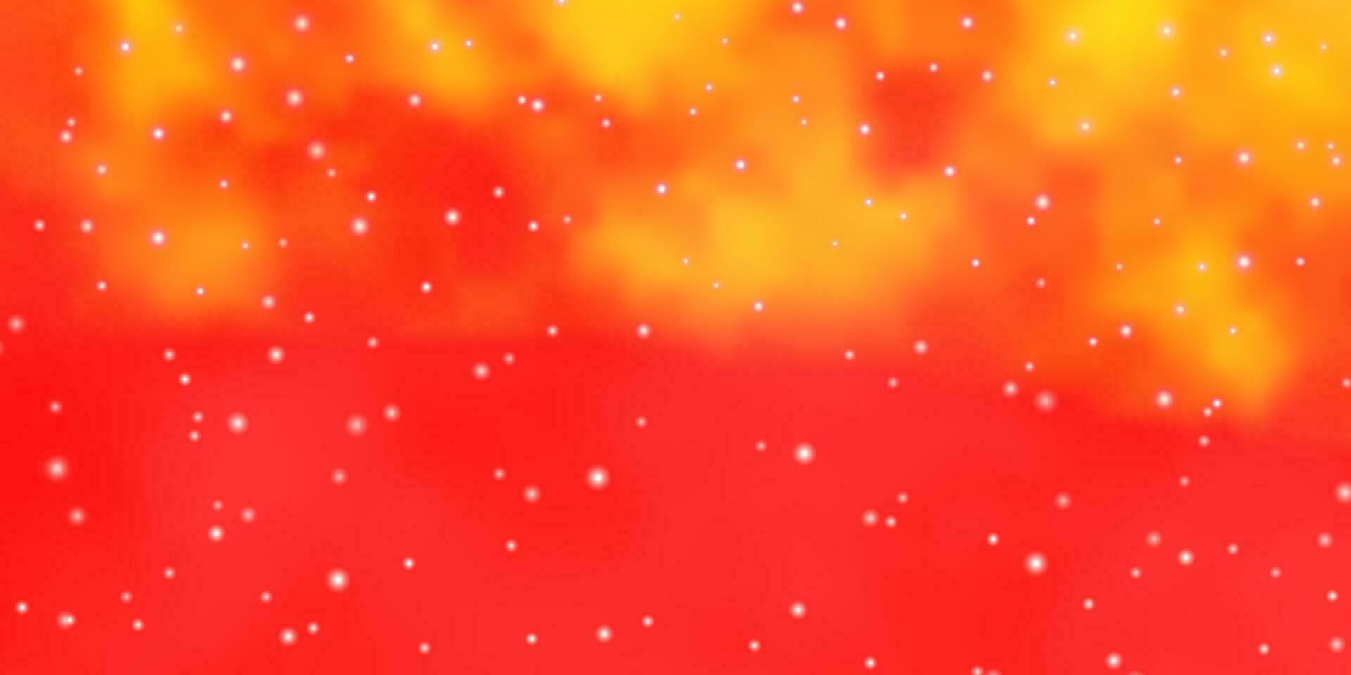 fundo vector laranja claro com estrelas coloridas.
