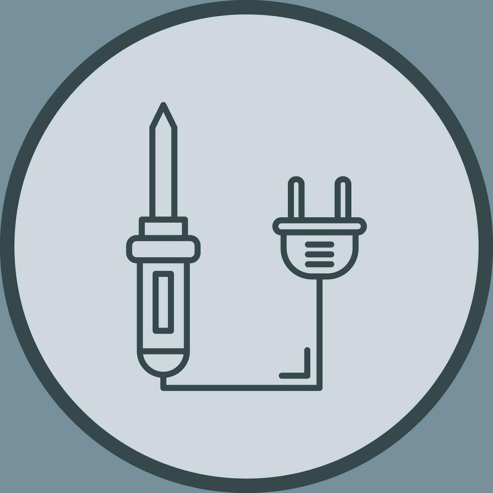 ícone de vetor de ferro de solda
