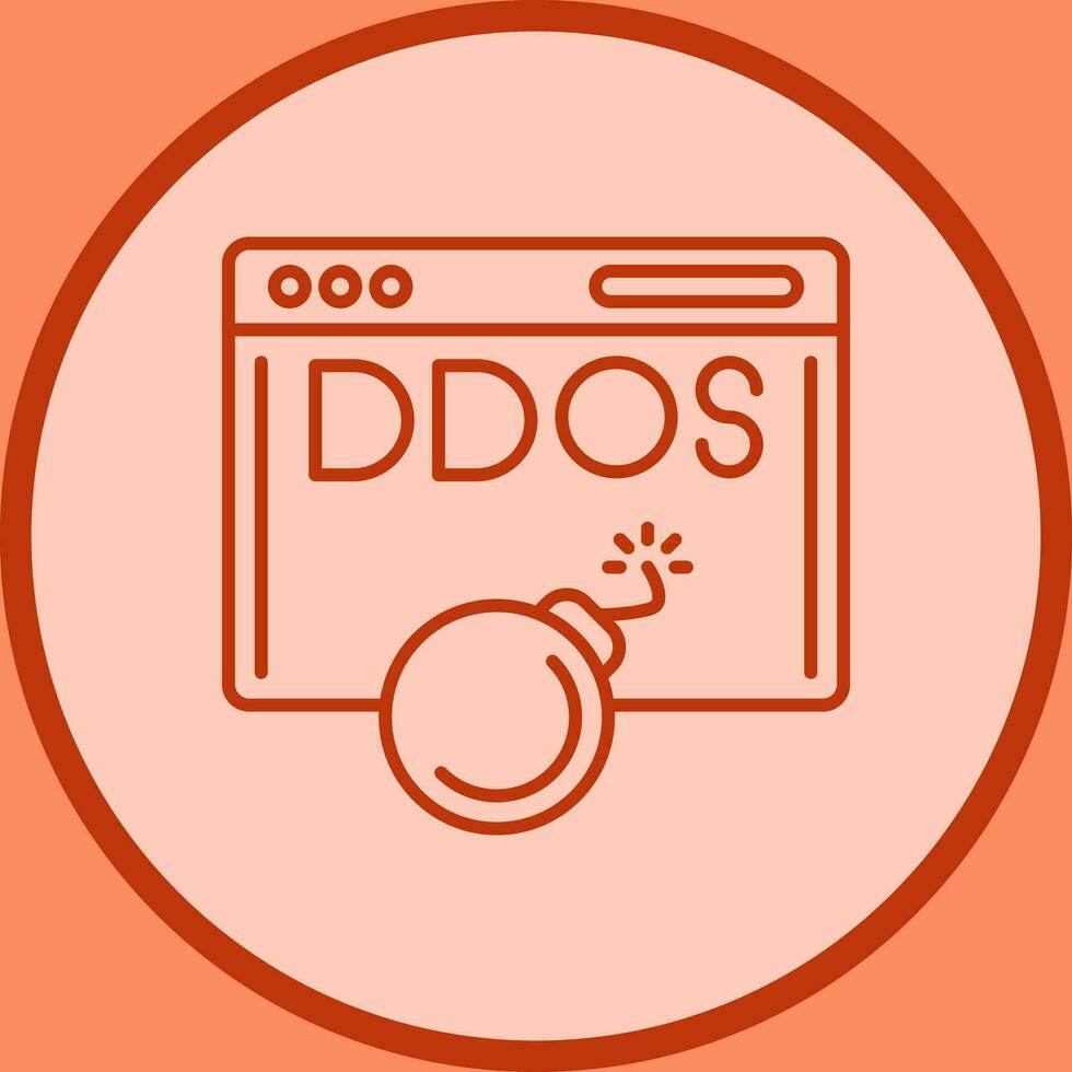 ícone de vetor de ataque ddos