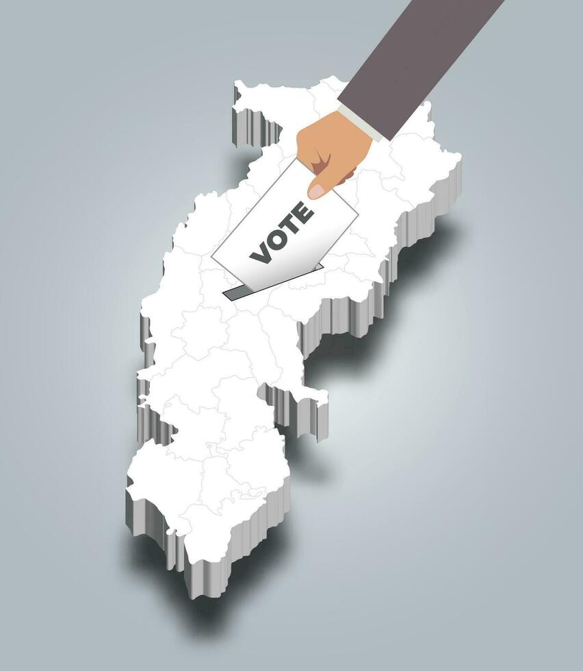 chhattisgarh eleição, fundição voto para chattisgarh, Estado do Índia vetor