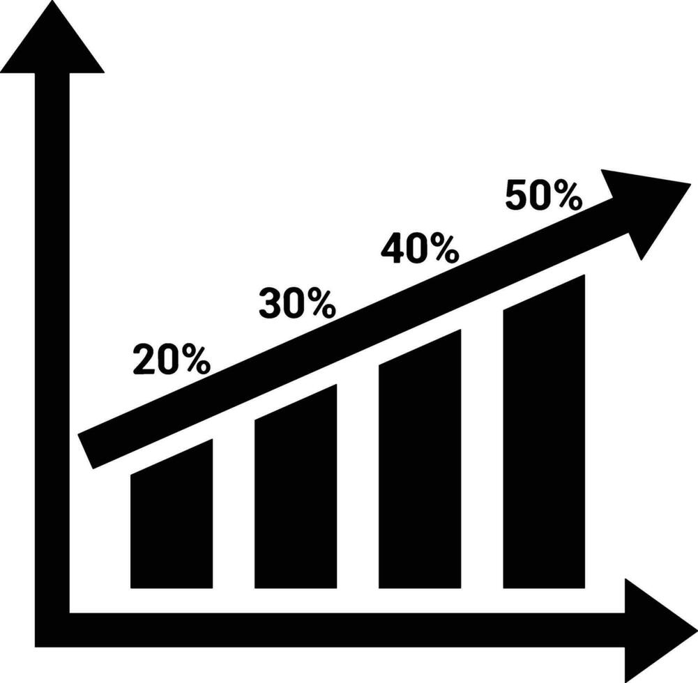 crescimento o negócio ícone símbolo vetor imagem. ilustração do a progresso esboço infográfico estratégia desenvolvimento Projeto imagem