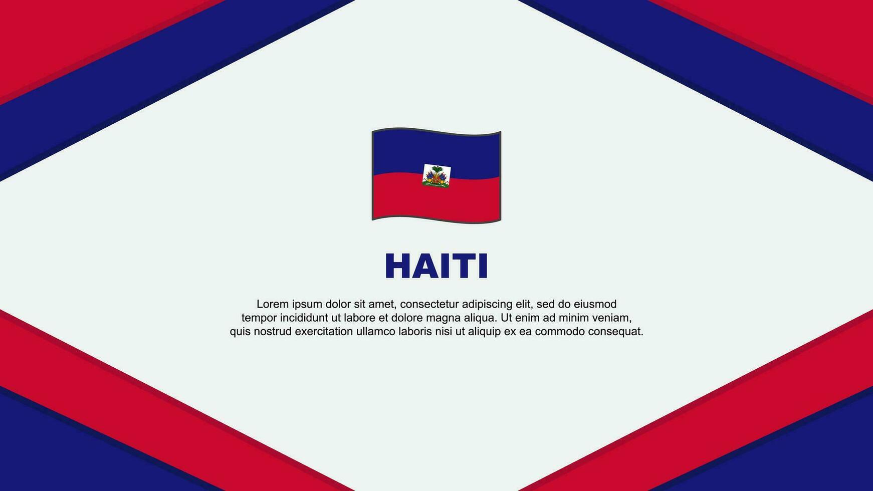 Haiti bandeira abstrato fundo Projeto modelo. Haiti independência dia bandeira desenho animado vetor ilustração. Haiti ilustração