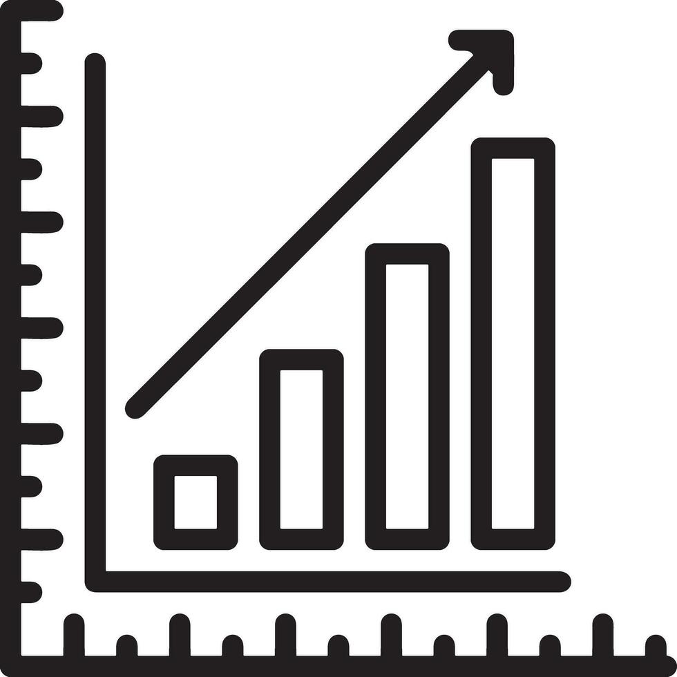 crescimento o negócio ícone símbolo vetor imagem. ilustração do a progresso esboço infográfico estratégia desenvolvimento Projeto imagem