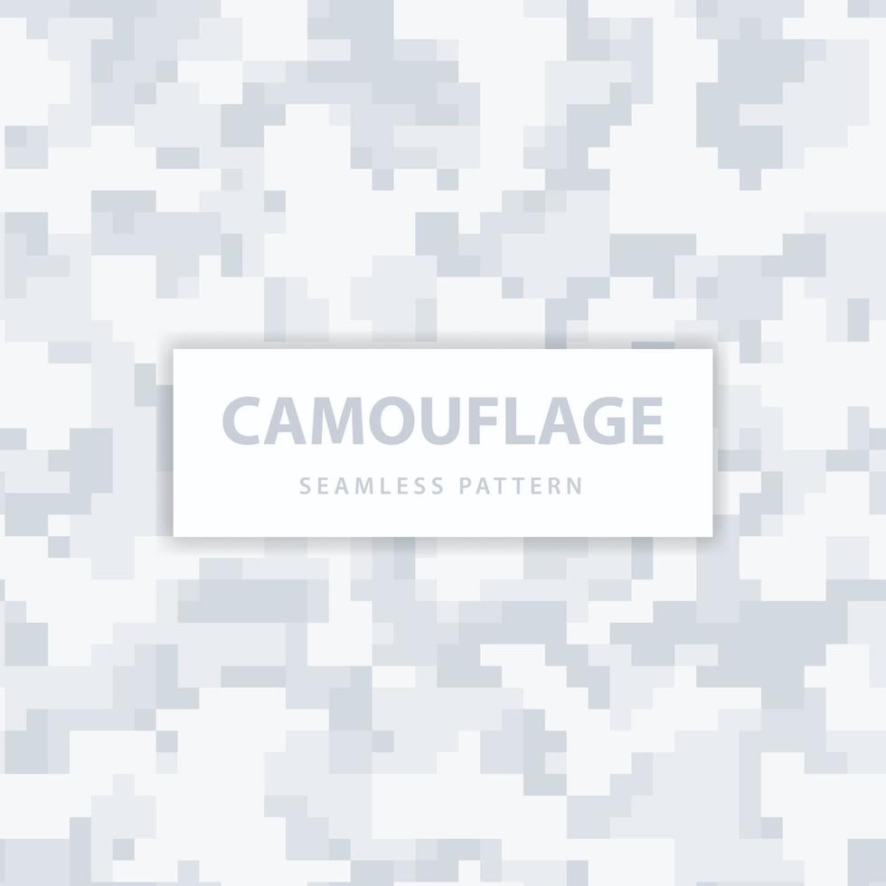 Padrão sem emenda de camuflagem de pixel militar e militar vetor