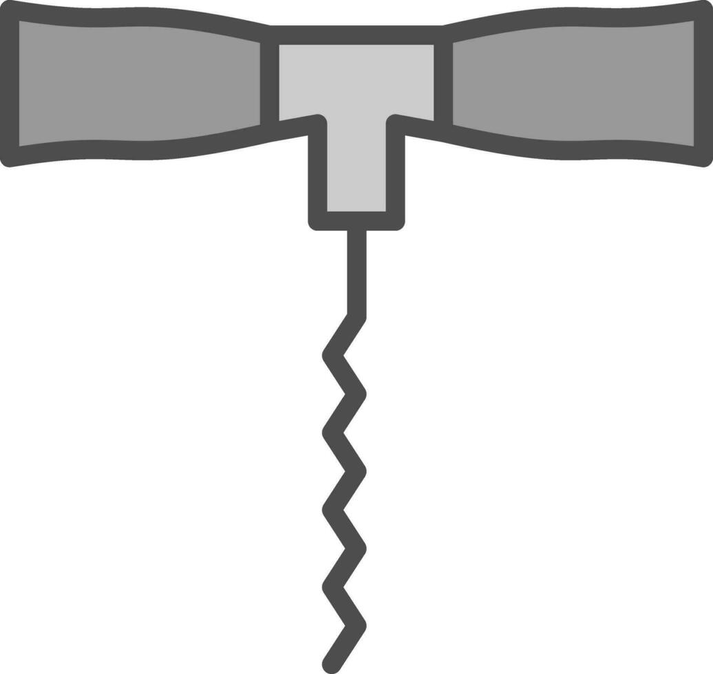 design de ícone vetorial de saca-rolhas vetor