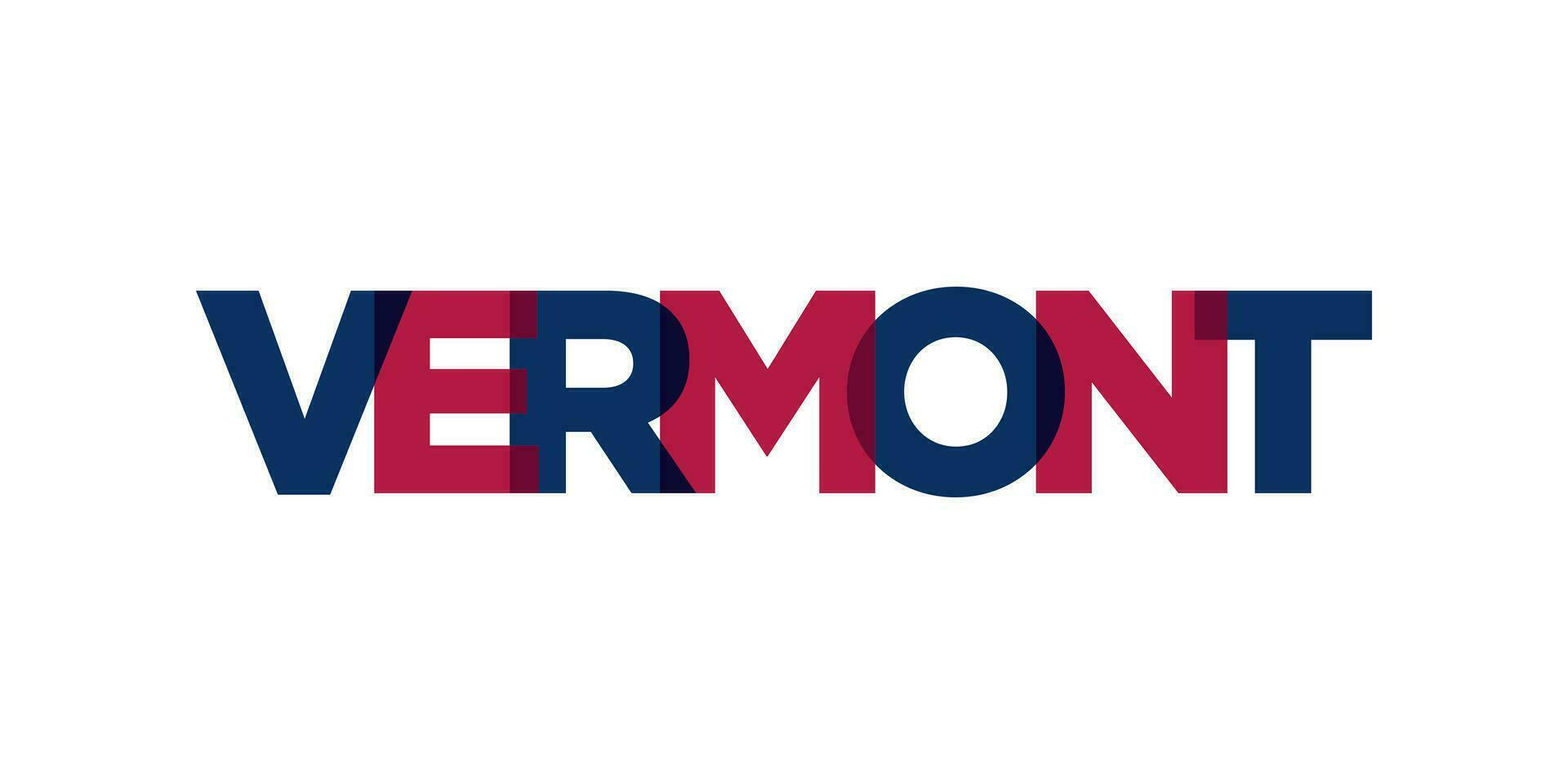 Vermont , EUA tipografia slogan Projeto. América logotipo com gráfico cidade letras para impressão e rede. vetor