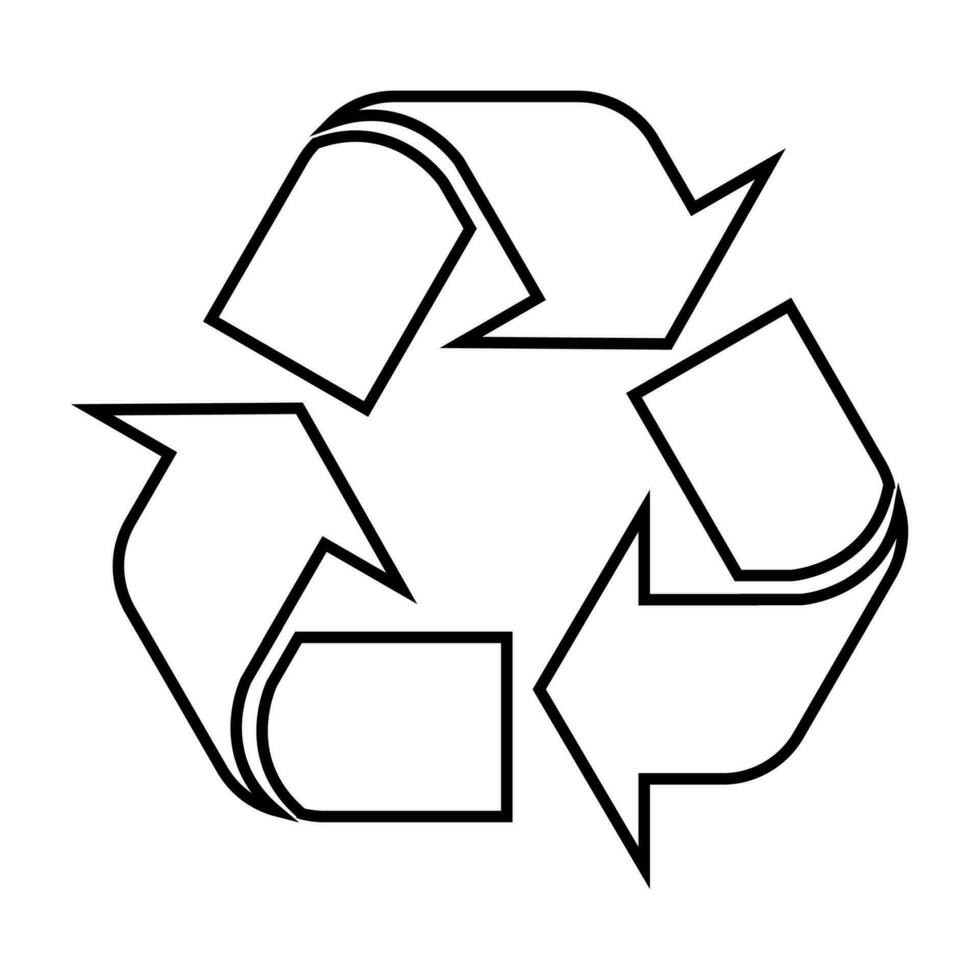 reciclar vetor ícone reciclando lixo símbolo meio Ambiente para gráfico projeto, logotipo, rede site, social meios de comunicação, Móvel aplicativo, ui ilustração