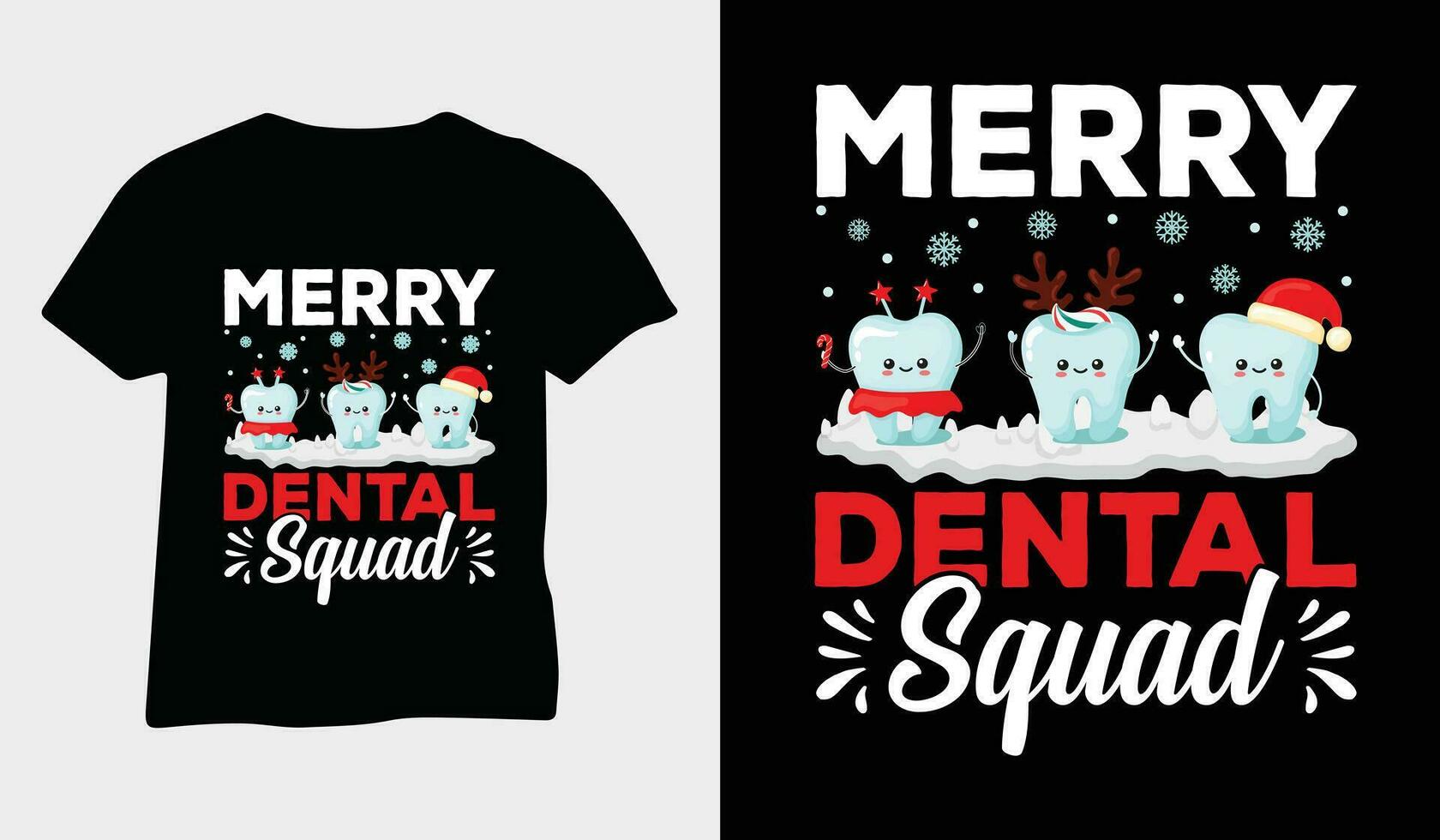 alegre dental pelotão Natal camiseta Projeto vetor