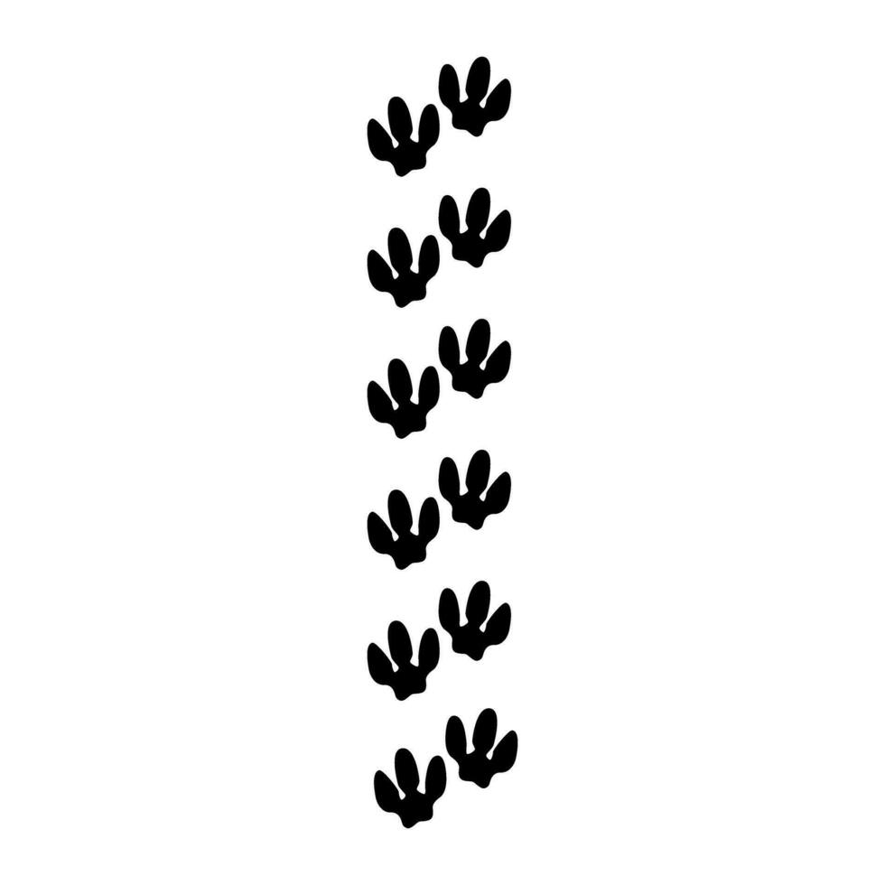 dinossauro pegadas ícone vetor. dinossauro faixas ilustração placa. animais pegadas símbolo. animais faixas logotipo. vetor