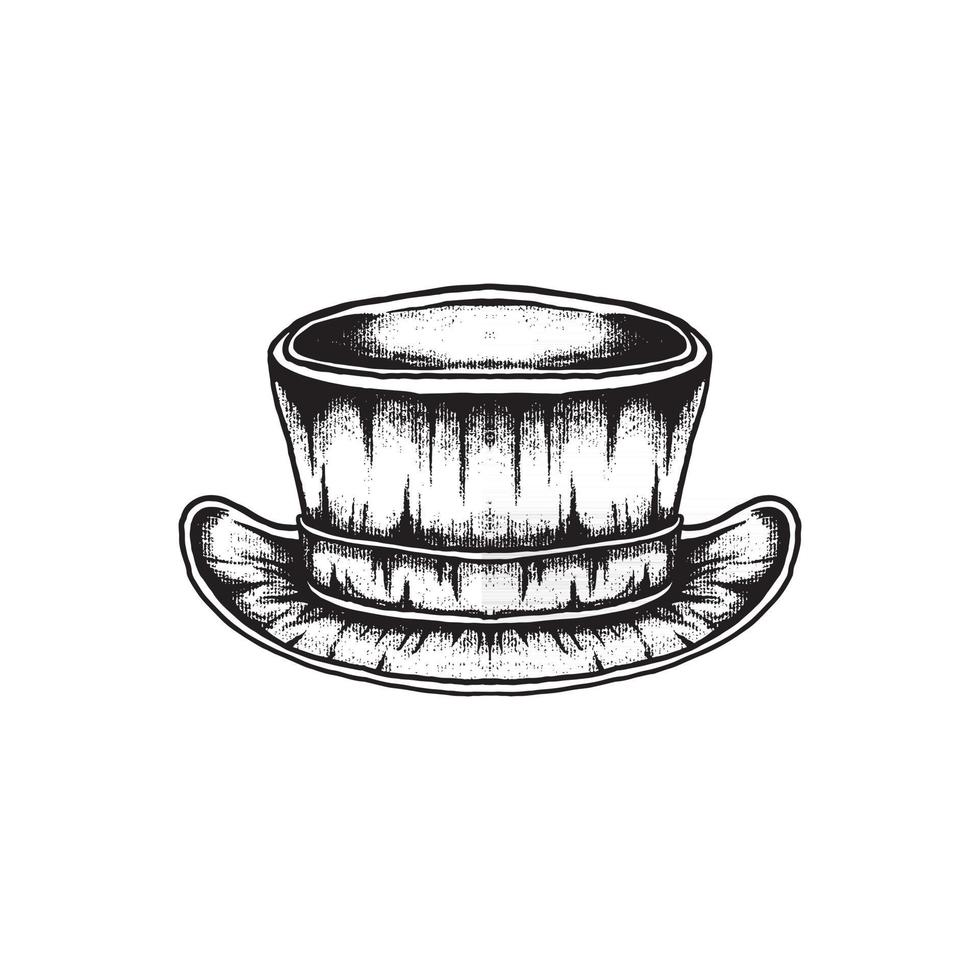 ilustração do desenho do chapéu vetor