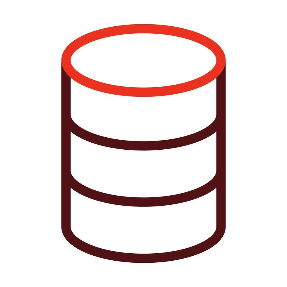 dados armazenamento vetor Grosso linha dois cor ícones para pessoal e comercial usar.