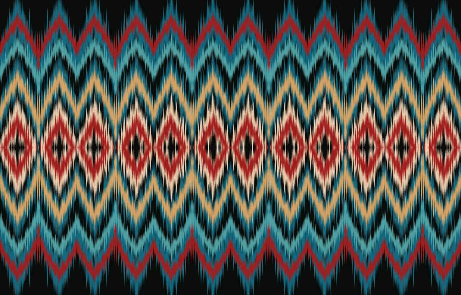 étnico abstrato ikat arte. asteca enfeite imprimir. geométrico étnico padronizar desatado cor oriental. Projeto para fundo ,cortina, tapete, papel de parede, roupas, invólucro, batik, vetor ilustração.