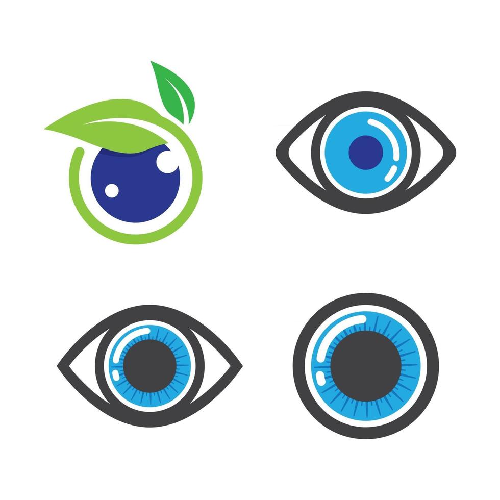 imagens de logotipo de cuidados com os olhos vetor