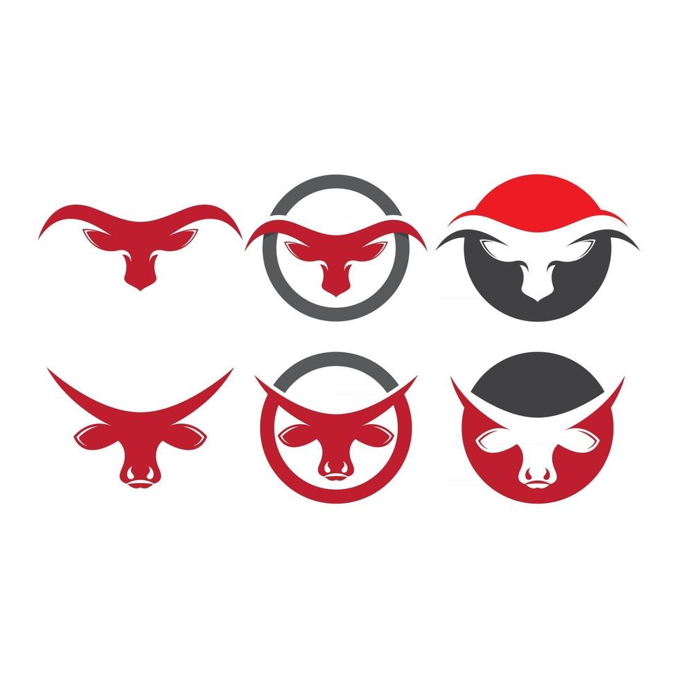 imagens do logotipo da cabeça de touro vetor