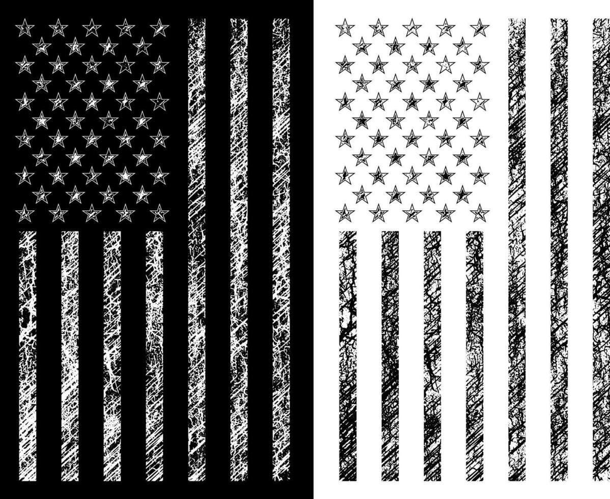 granja EUA bandeira silhueta vetor ilustração