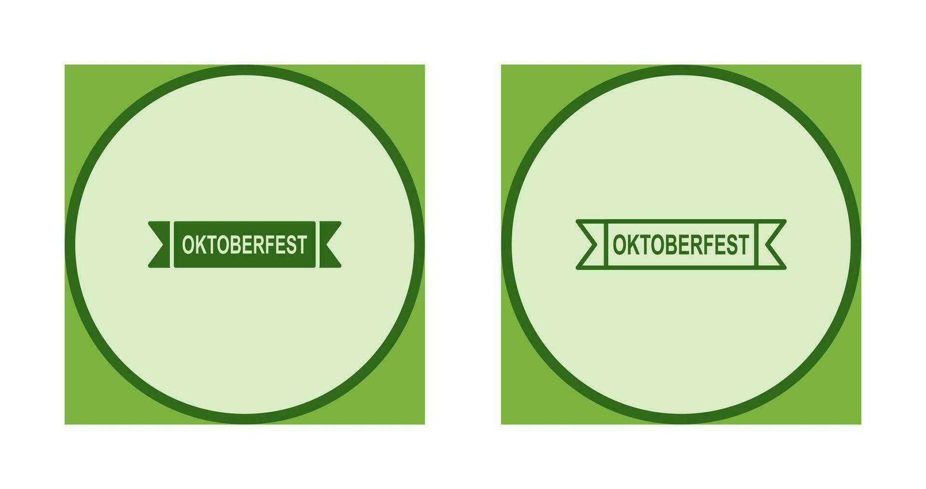 ícone de vetor de banner da oktoberfest