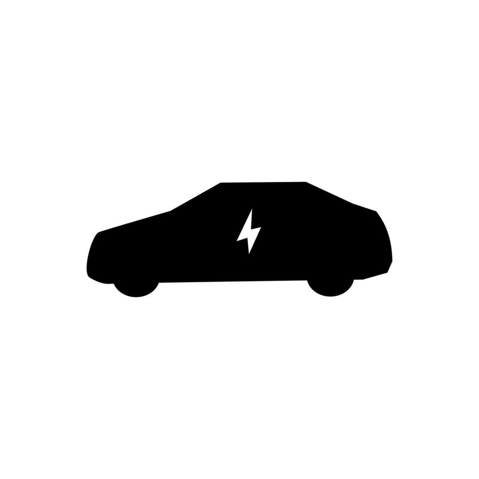 elétrico carro ícone em uma branco fundo vetor