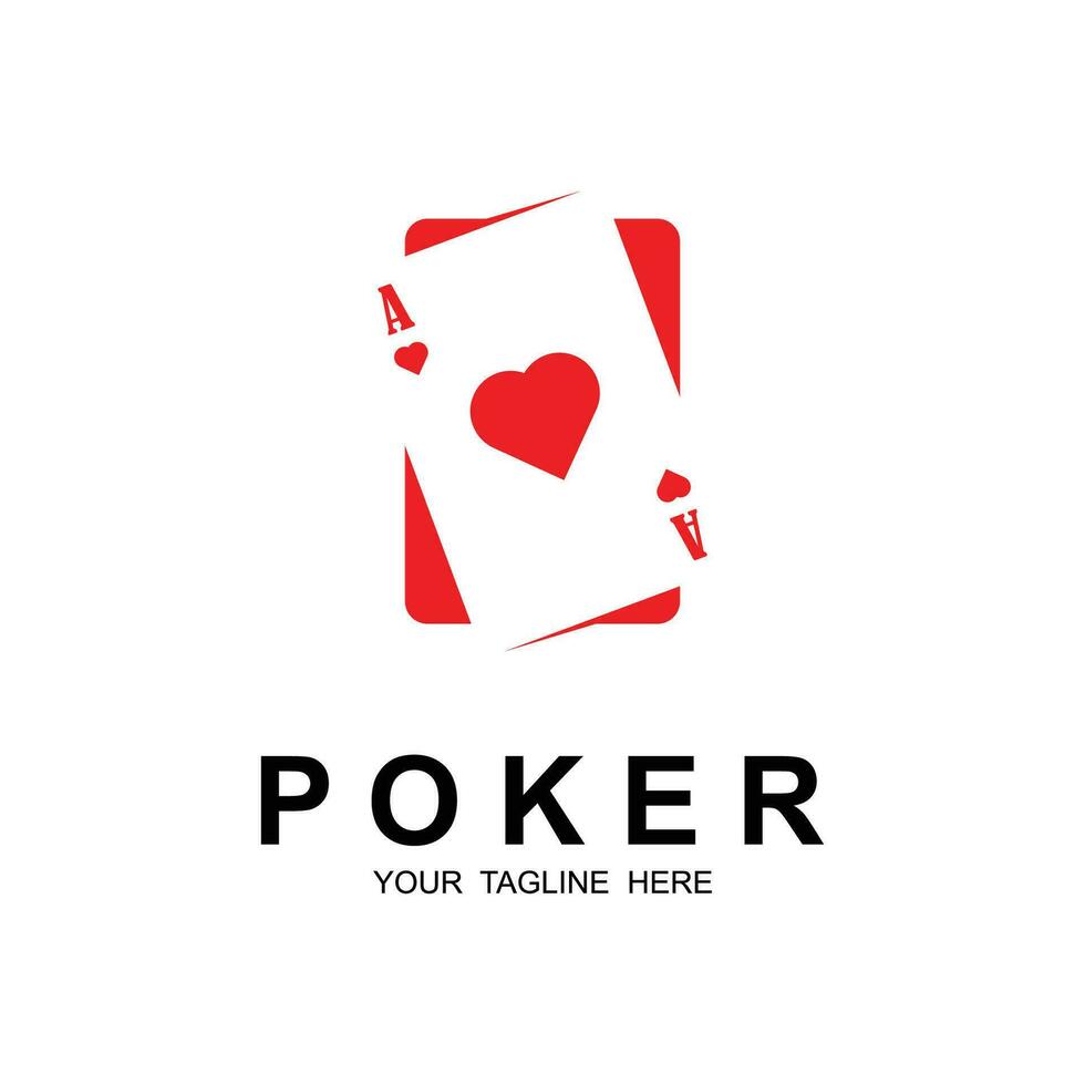 pôquer logotipo vetor ícone ilustração Projeto