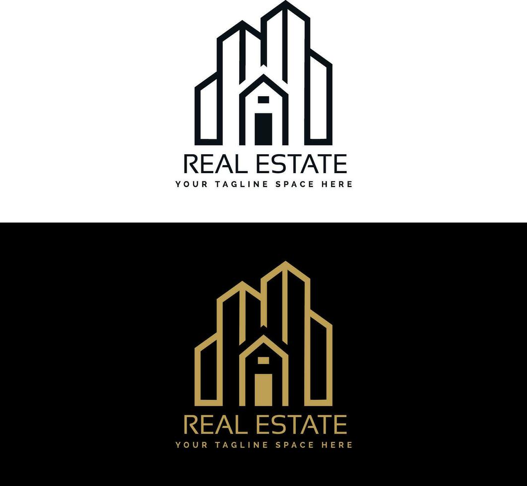 design de logo para imobiliária vetor