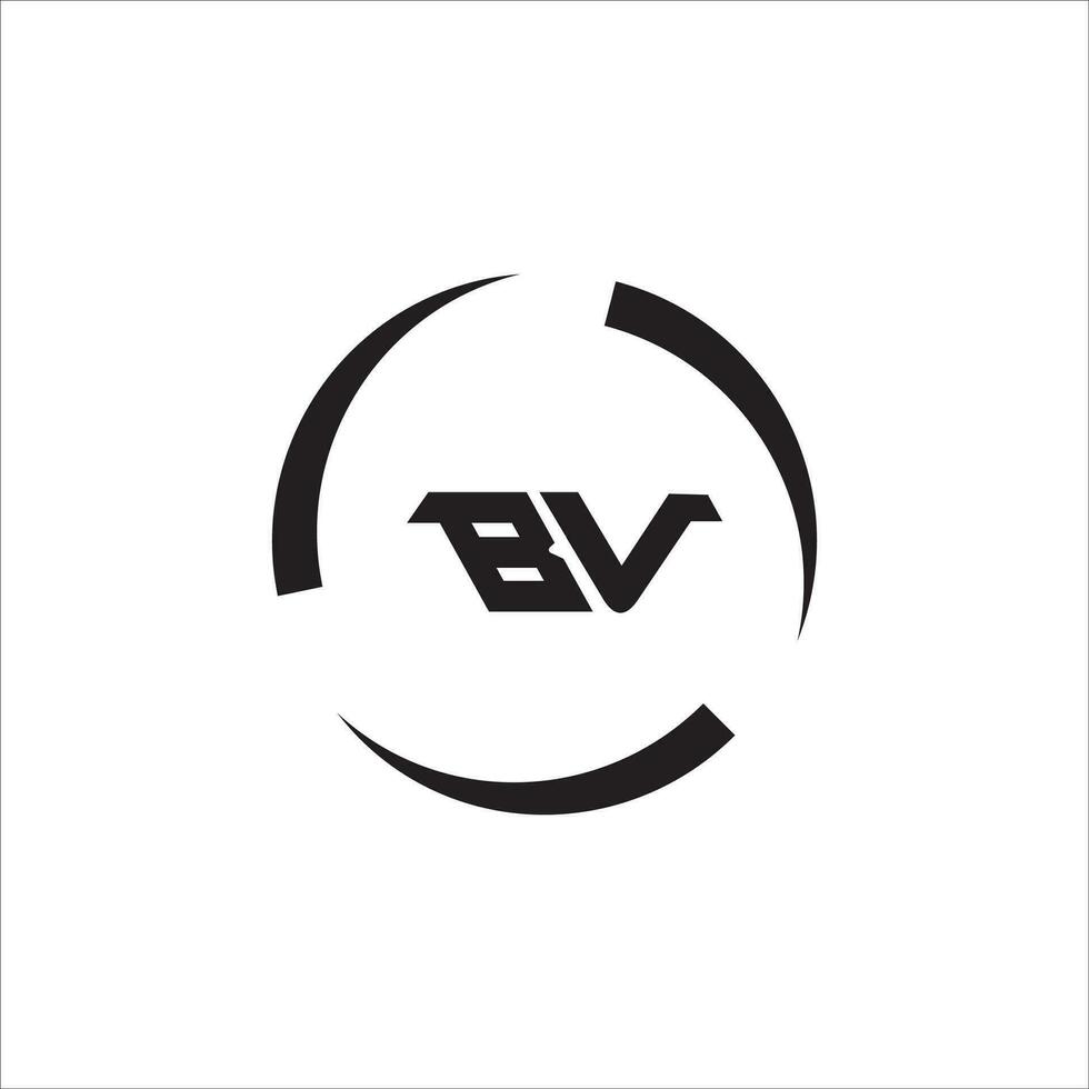 vb bv logotipo Projeto vetor modelo