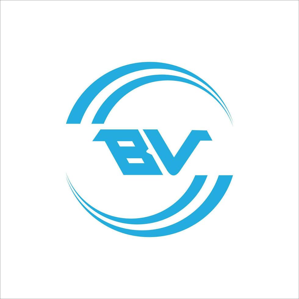 vb bv logotipo Projeto vetor modelo