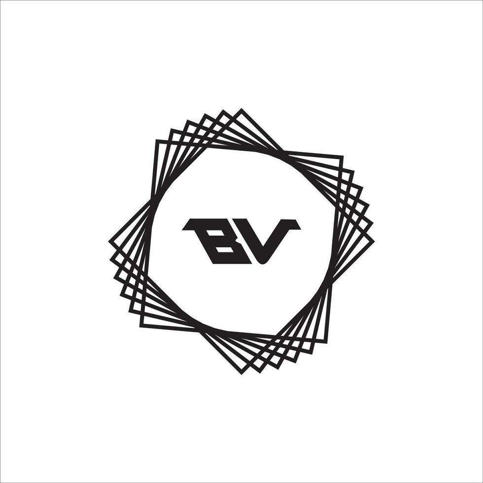 vb bv logotipo Projeto vetor modelo