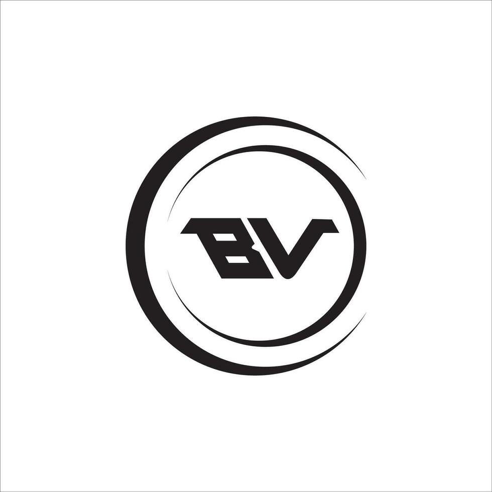 vb bv logotipo Projeto vetor modelo