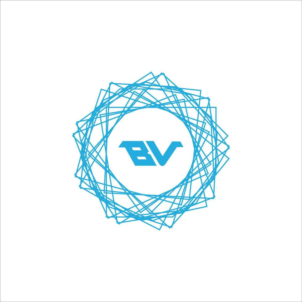 vb bv logotipo Projeto vetor modelo
