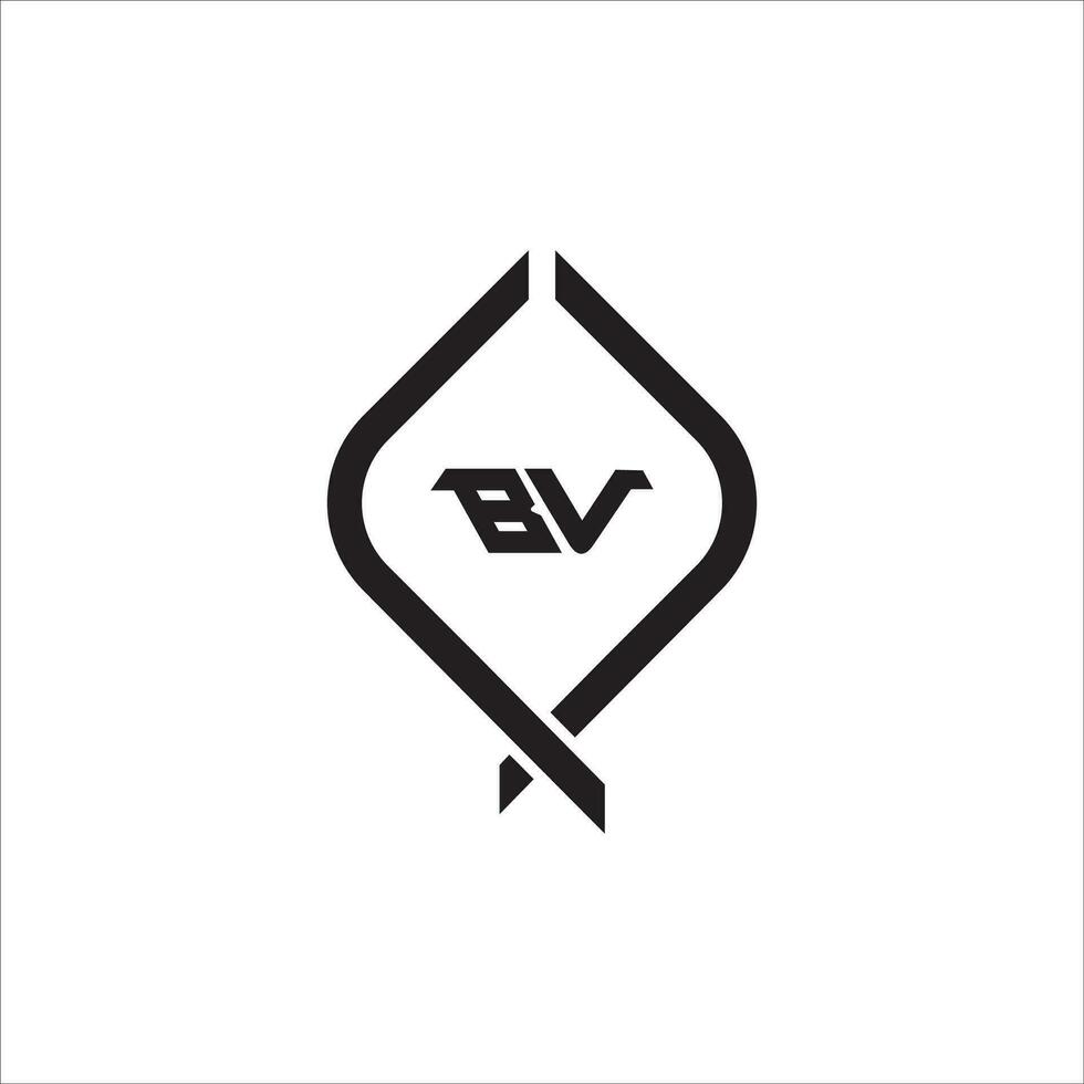 vb bv logotipo Projeto vetor modelo