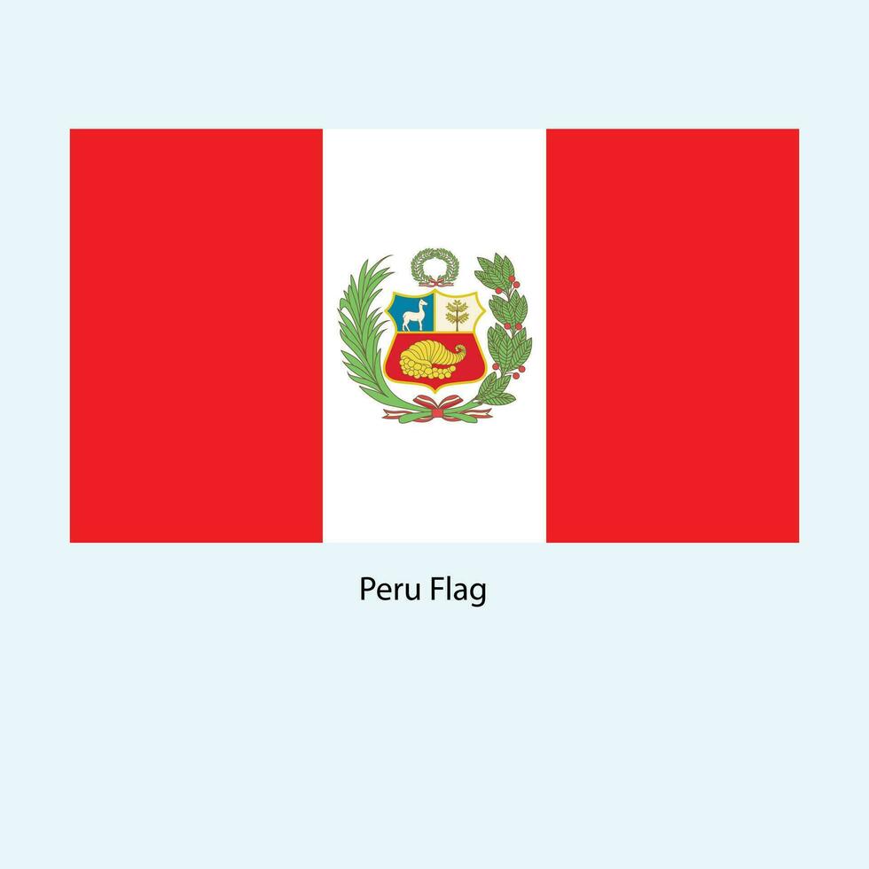 bandeira do Peru, república do Peru. vetor ilustração. nacional bandeira.