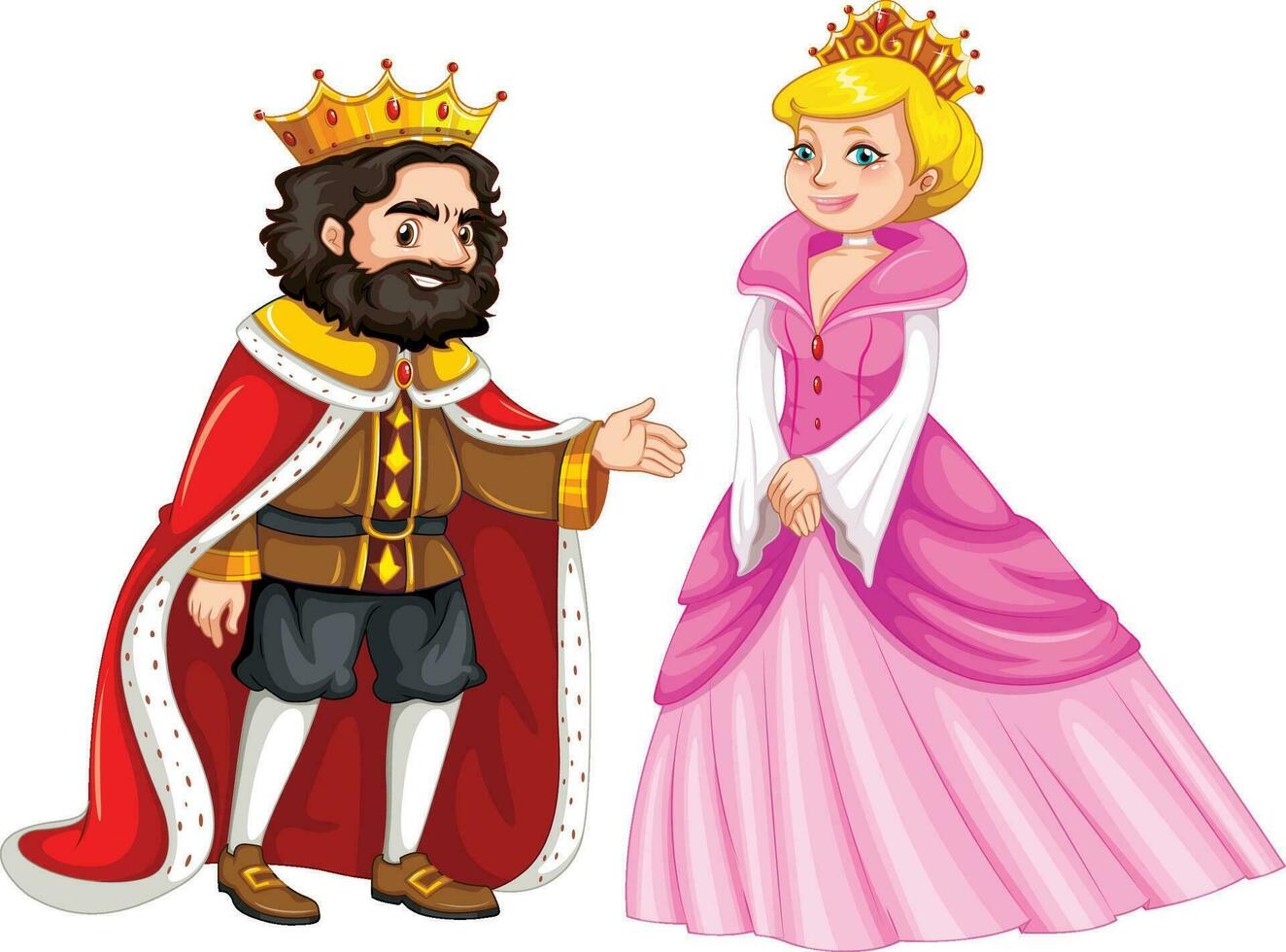 Rei e Rainha vetor