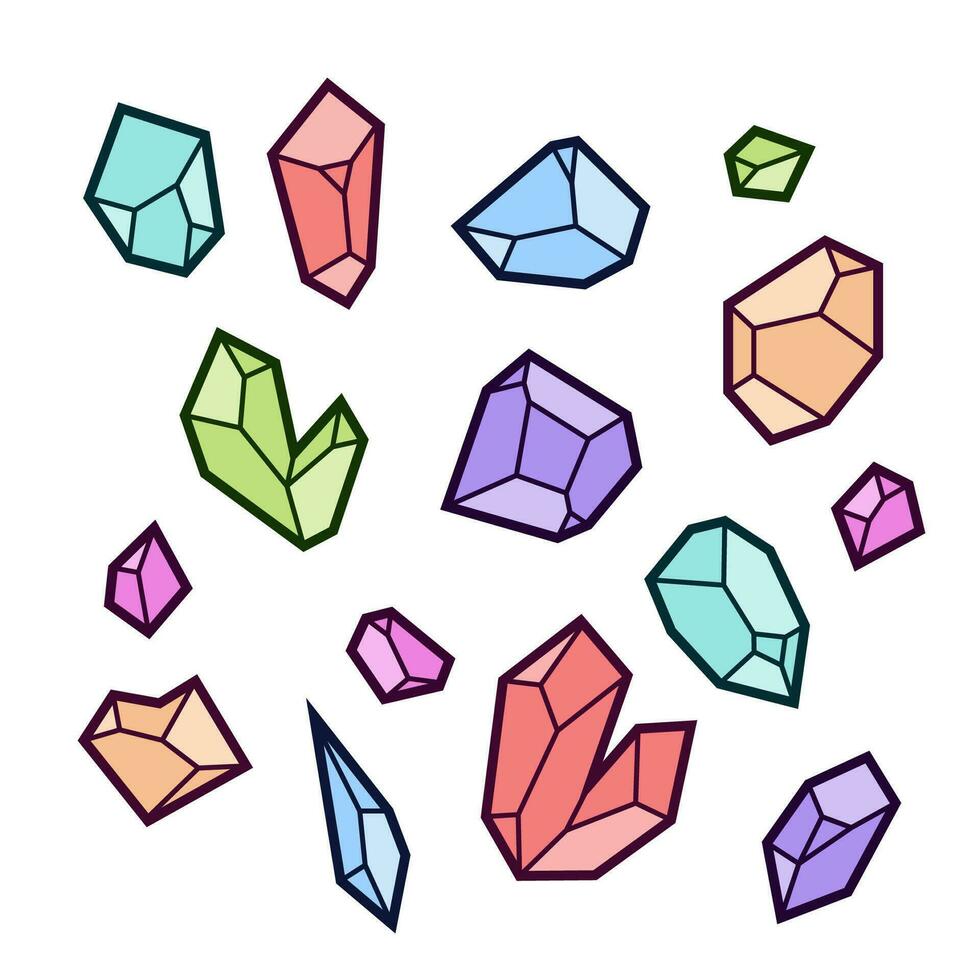 ícone de gema de cristal vetor