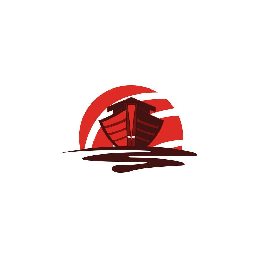 navio vetor logotipo gráfico abstrato moderno