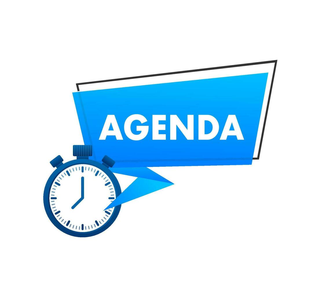 agenda. o negócio do a dia. o negócio do a reunião. vetor estoque ilustração.