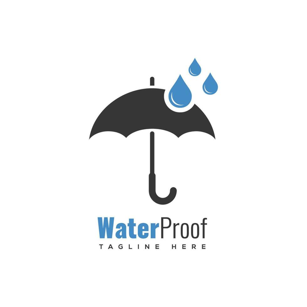 à prova d'água logotipo Projeto vetor ilustração