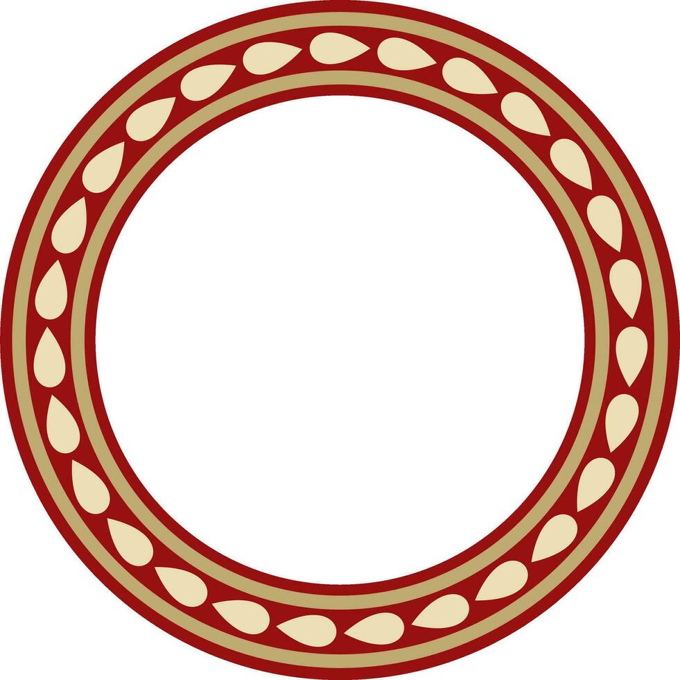 vetor ouro com vermelho volta judaico ornamento. Estrela do david. semita círculo, anel. Jerusalém
