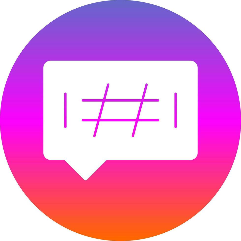 design de ícone vetorial de hashtags vetor