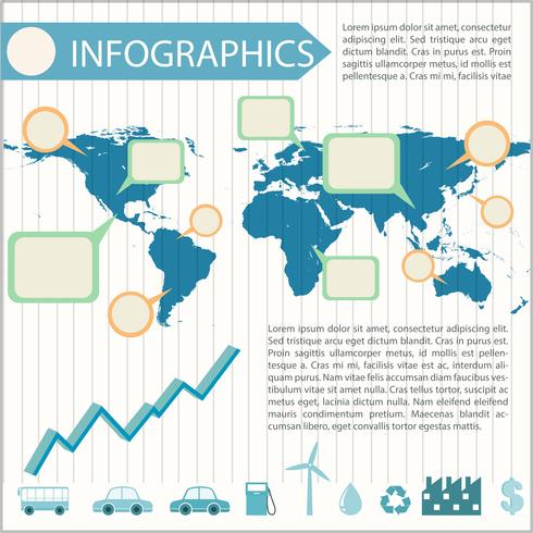 Uma infografia vetor