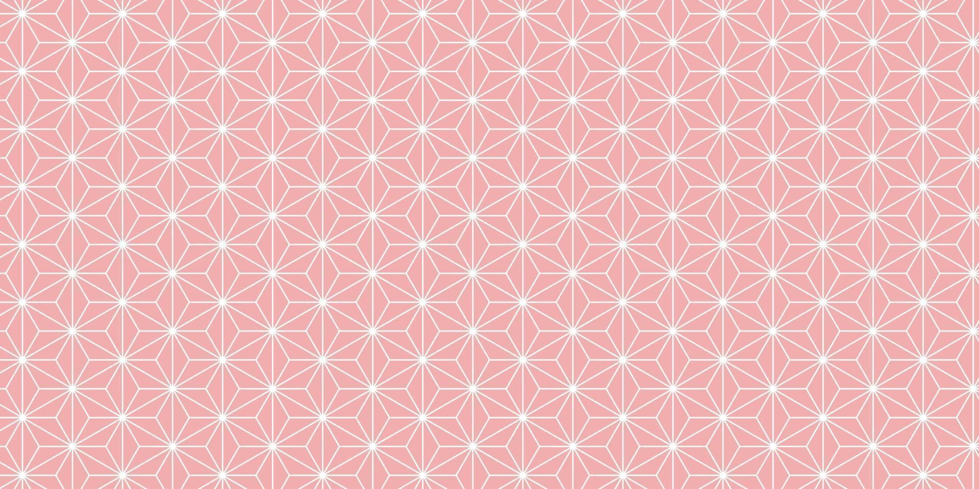 padrão geométrico abstrato sem costura com fundo rosa em forma de triângulo vetor