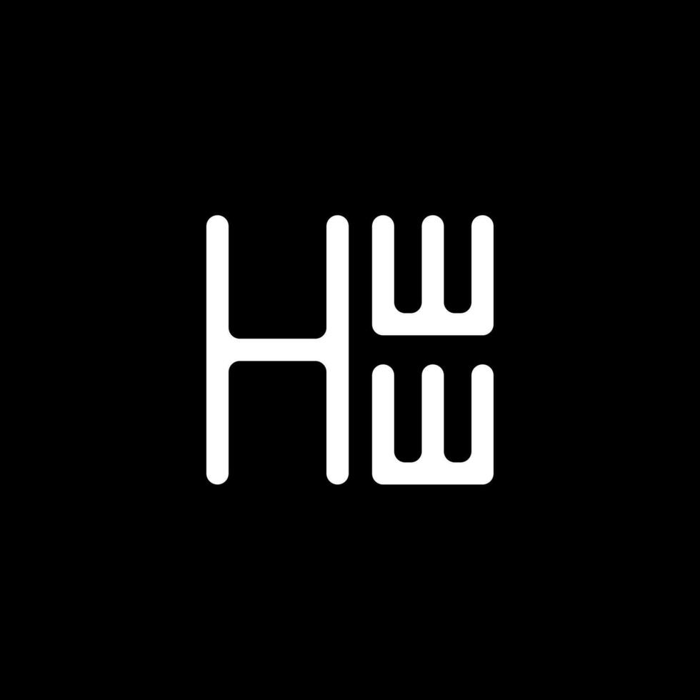 hww carta logotipo vetor projeto, hww simples e moderno logotipo. hww luxuoso alfabeto Projeto