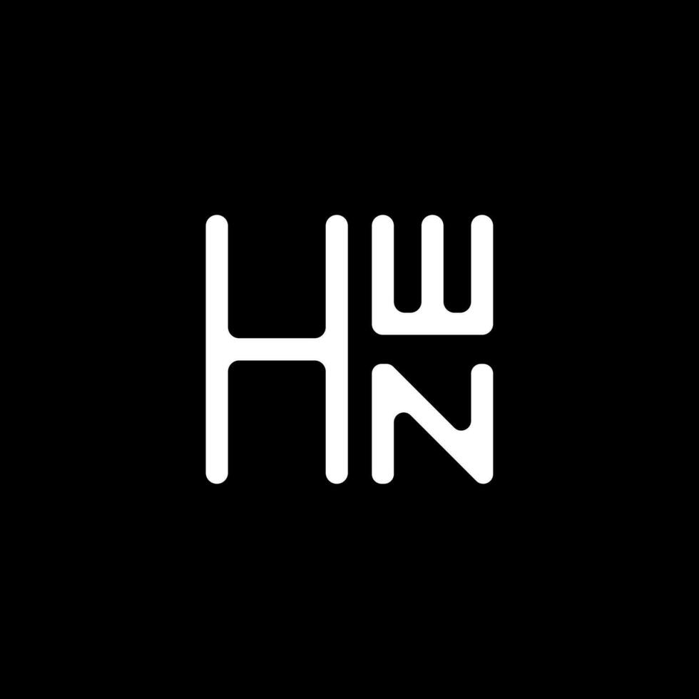 hwn carta logotipo vetor projeto, hwn simples e moderno logotipo. hwn luxuoso alfabeto Projeto