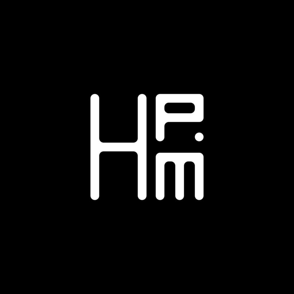 hpm carta logotipo vetor projeto, hpm simples e moderno logotipo. hpm luxuoso alfabeto Projeto